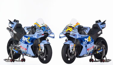 Alex Marquez's and Fermin Aldeguer's 2026 Gresini Ducati MotoGP bikes. Credit: Gresini Racing.