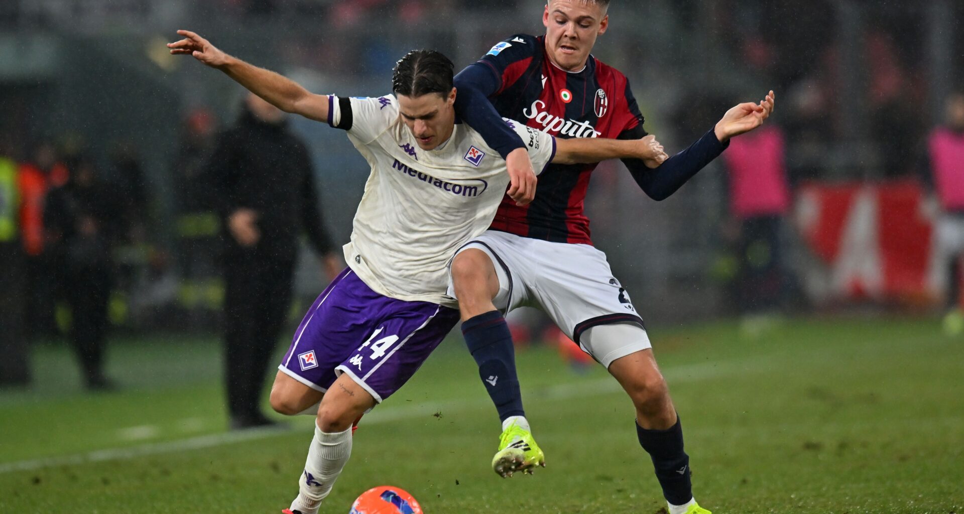 Emil Holm in action for Bologna