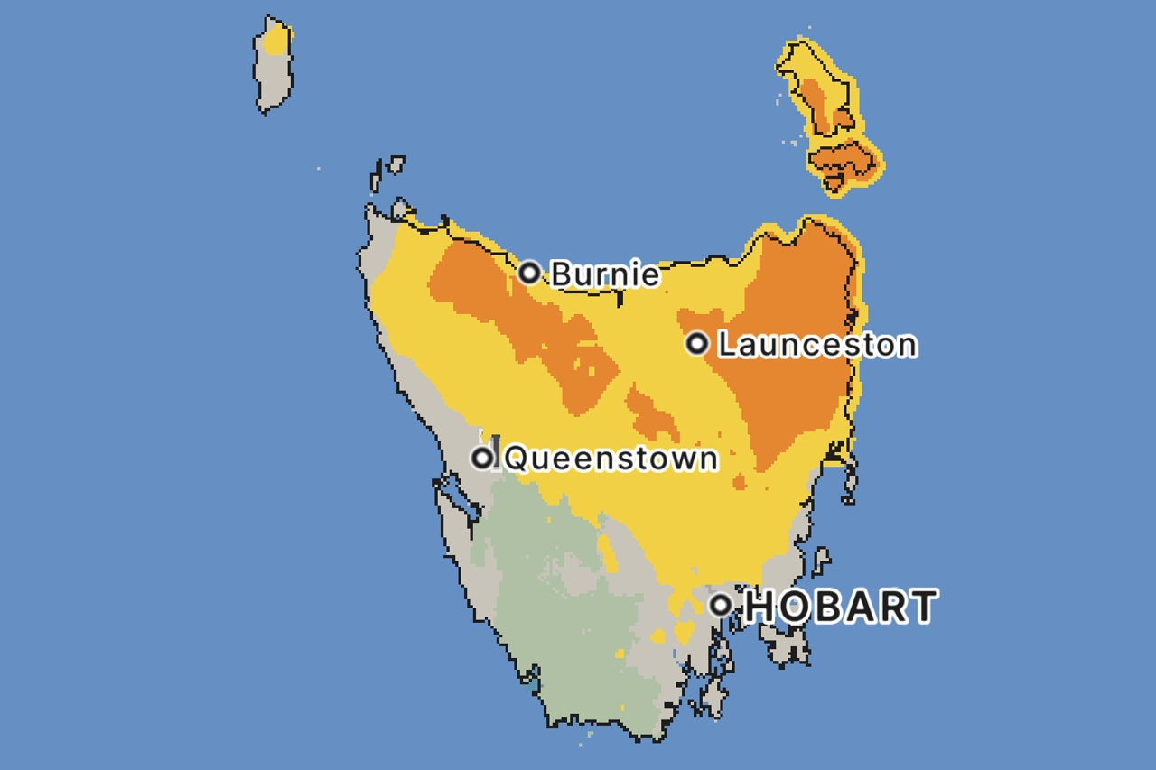 30+ degrees: Heatwave warning issued for parts of Tasmania
