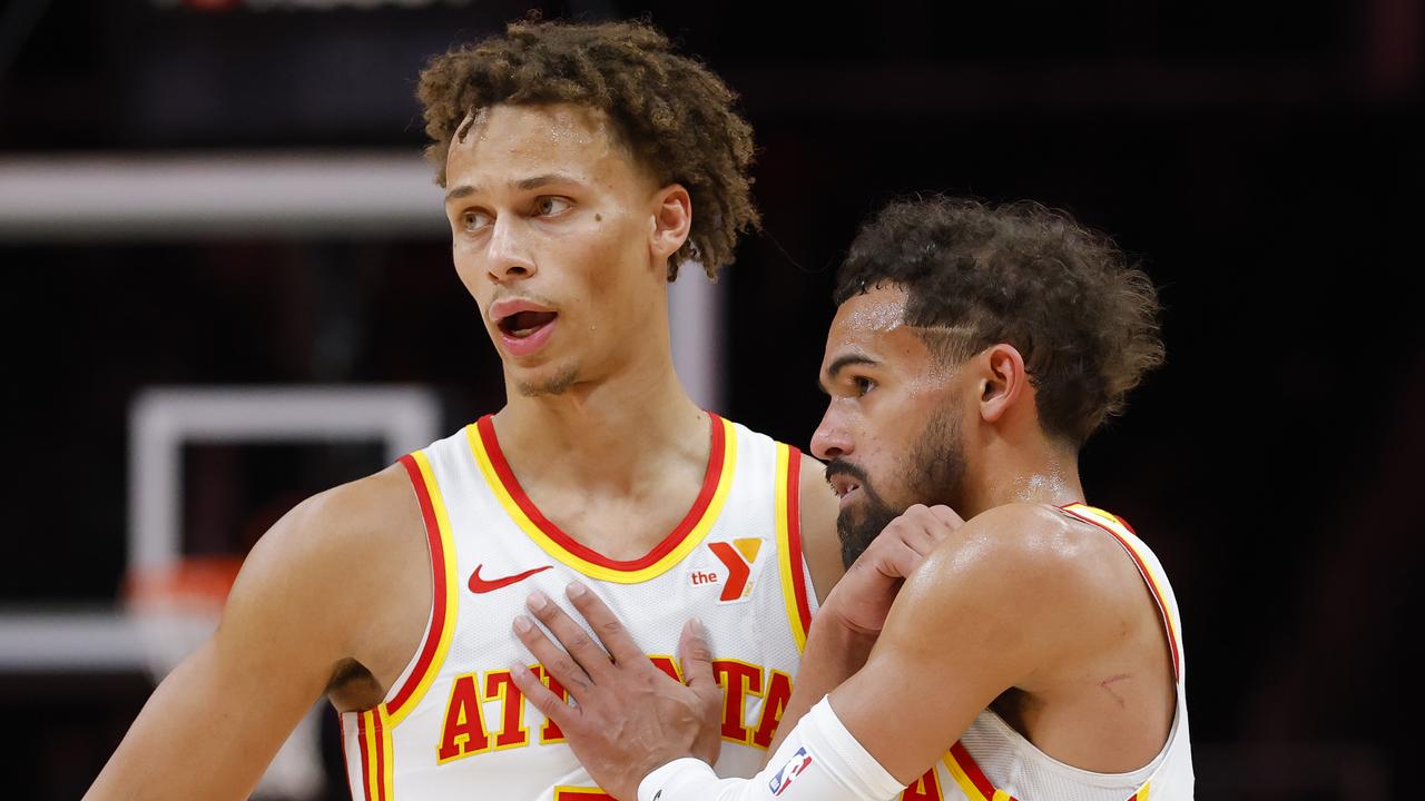 Dyson Daniels comments on Trae Young trade to Washington Wizards, first triple double, Atlanta Hawks vs Denver Nuggets stats, video
