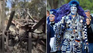 AFL fan Troy West known as ‘Catman’ reveals shock of losing precious memories in Victorian bushfires