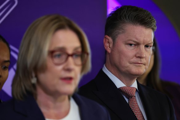 Allan and Deputy Premier Ben Carroll in December.