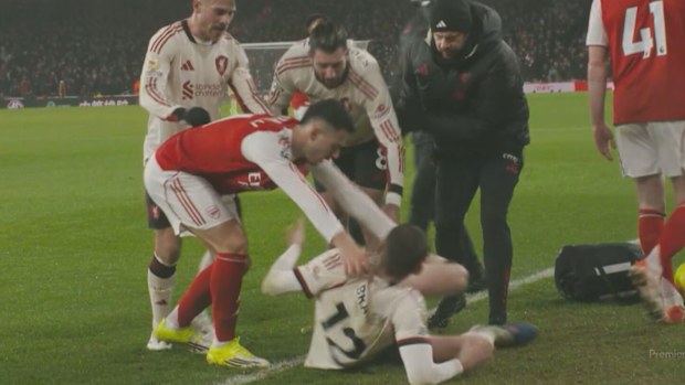 Arsenal player Gabriel Martinelli causes a stink.