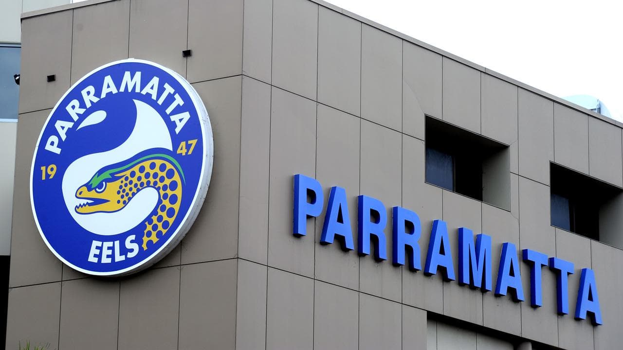 Parramatta Eels club signage (file)