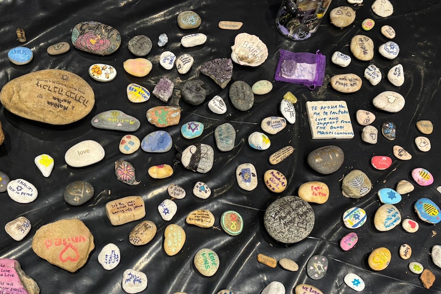 Jewish stones at Bondi memroial