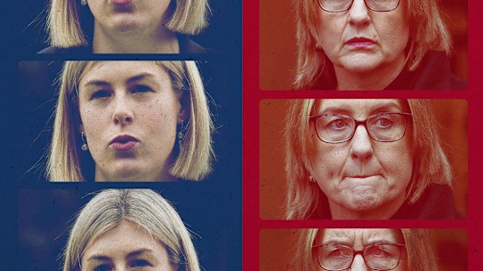 Opposition Leader Jess Wilson and Premier Jacinta Allan.