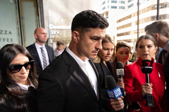 Dylan Brown after appearing in Downing Centre Court in 2023.