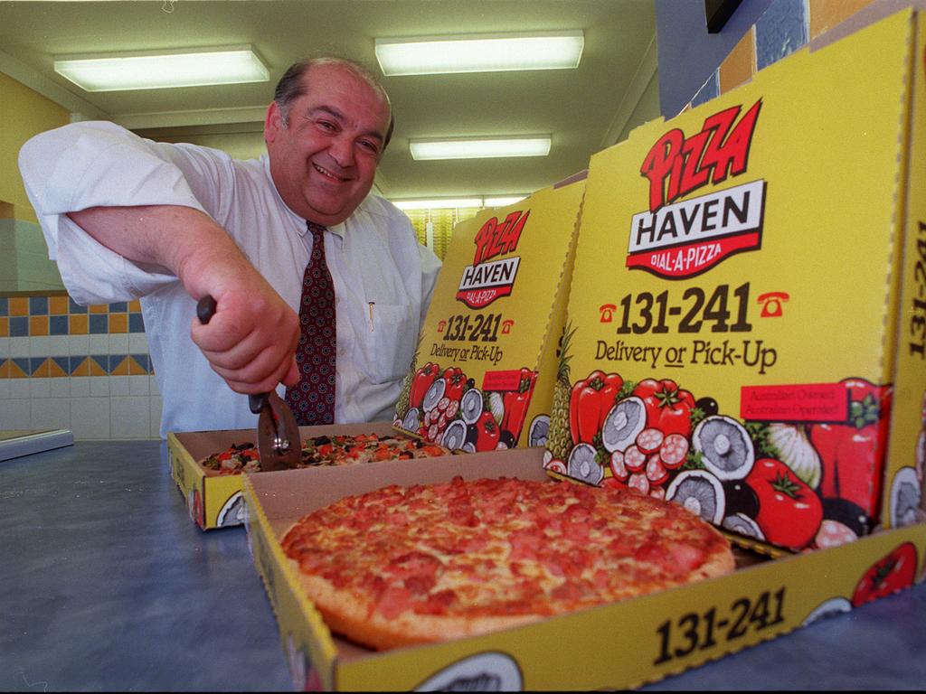 Pizza Haven executive Evan Christou 12 Jan 2000.