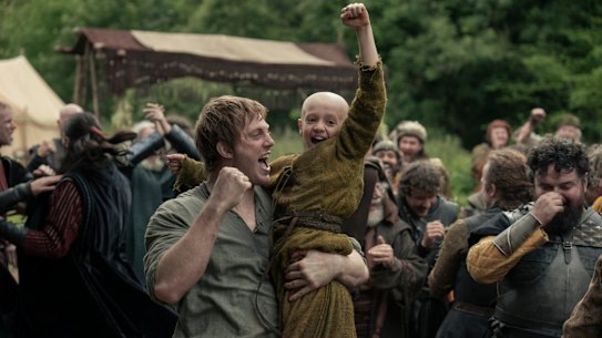 Peter Claffy and Dexter Sol Ansell in the new Game of Thrones prequel, A Knight of the Seven Kingdoms 