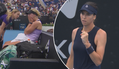 Ajla Tomljanovic advances after Clara Tauson injury