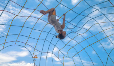 reclaimed materials sculpt textured children’s play park in india