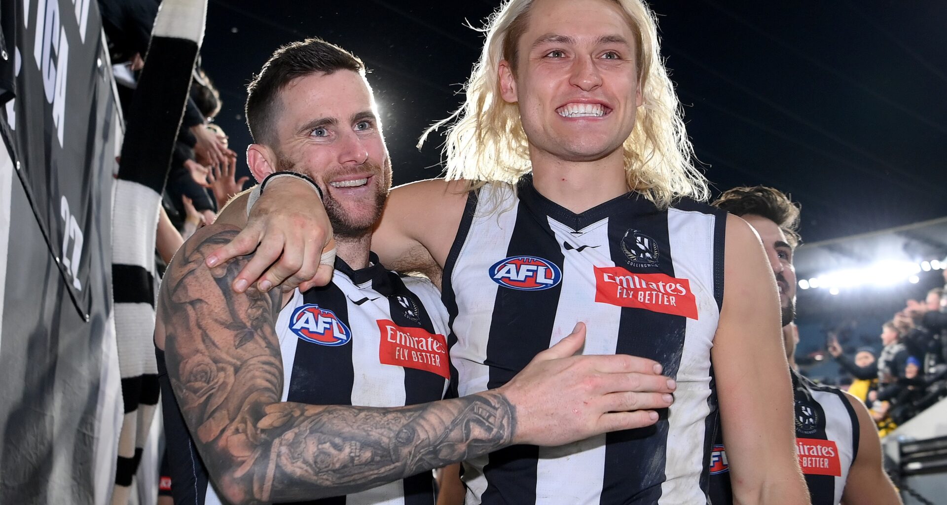 Pies pair facing delayed season start after training injuries
