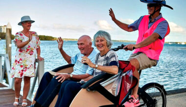 EASY RIDERS: Cycling Without Age trishaws offer a free, fun ride for the elderly and disabled.