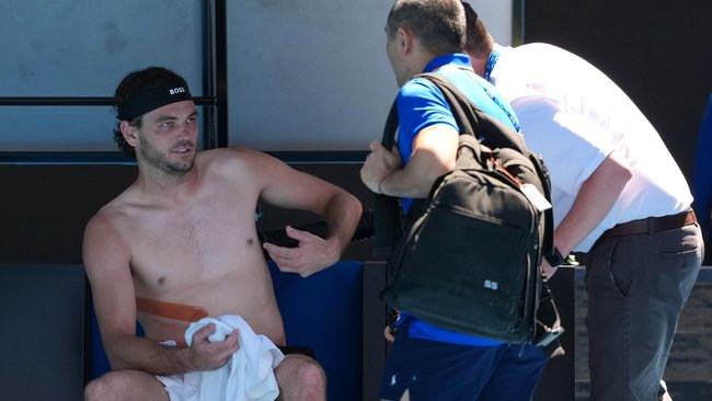 Taylor Fritz was undone by injuries by the time he got to the fourth round.