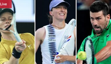 Elena Rybakina v Iga Swiatek, Jessica Pegula v Amanada Anisimova, Lorenzo Musetti v Novak Djokovic, Ben Shelton v Jannik Sinner, day 11 scores, schedule, draw, times, how to watch