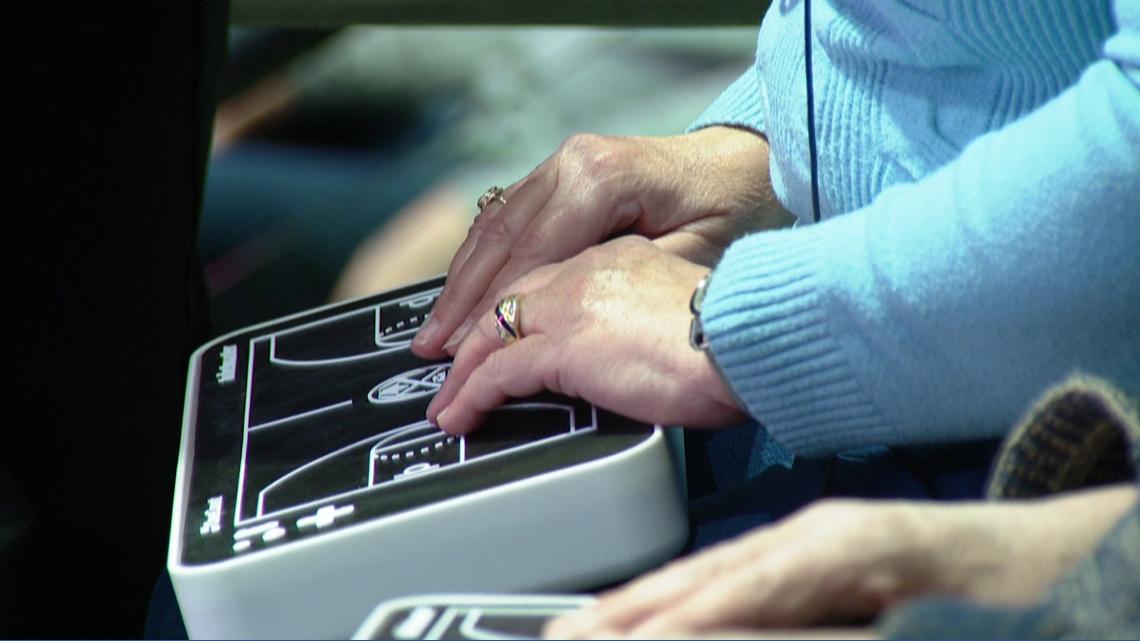 'There is so much more to life than only seeing': Blind Nuggets fan feels the game for the first time