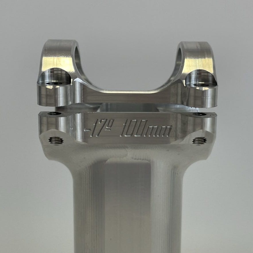 machined aluminum component with specific measurements