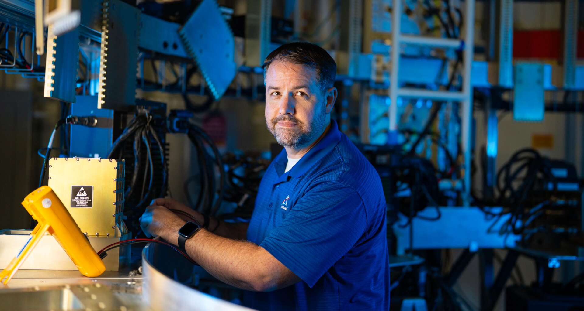 Dave Reynolds, the booster manager for SLS (Space Launch System), works inside the Next Generation Booster Avionics Mockup at NASA’s Marshall Space Flight Center in Huntsville, Alabama. Reynolds is responsible for the design, development, and flight of the boosters for the rocket that carry NASA’s Orion spacecraft and astronauts to the Moon as part of the Artemis II mission.