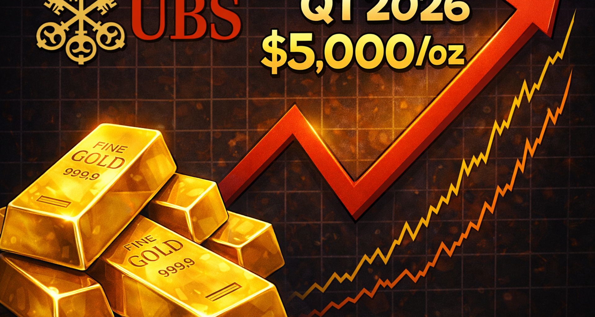 Gold will reach $5,000/oz by Q1 2026 amid broader commodities rally – UBS