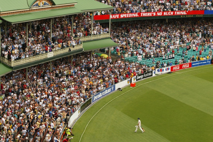 Steve Waugh leaves the field after being dismissed 