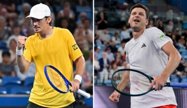 Alex de Minaur leads Hubert Hurkacz 2-1 in their Lexus ATP Head2Head series.