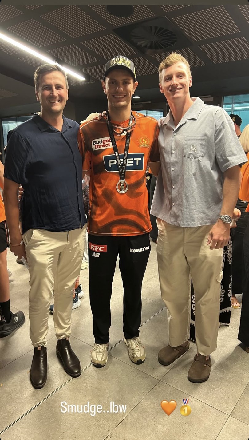 Josh Treacy was welcomed into the Scorchers’ inner sanctum.