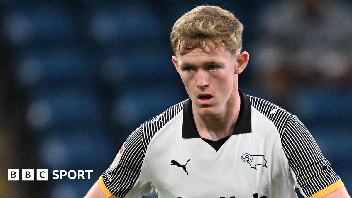 Jake Rooney in action for Derby County