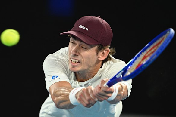 De Minaur is showing plenty of fight.