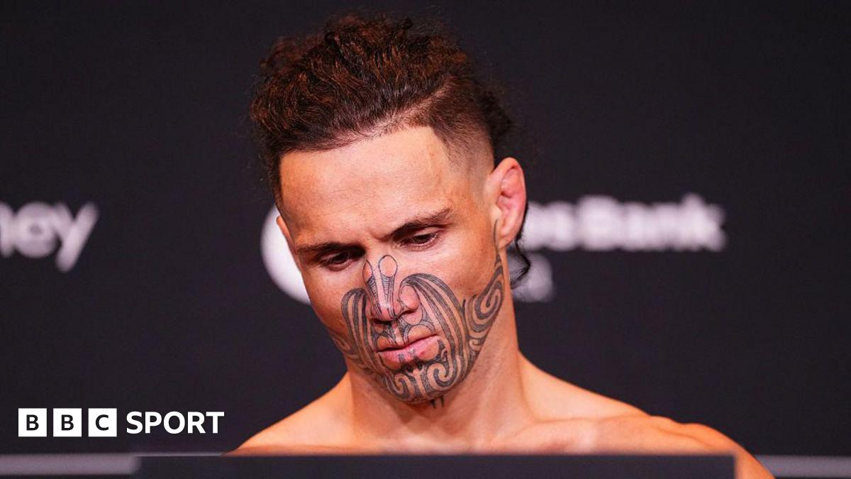 Aaron Tau at the UFC 325 weigh-ins