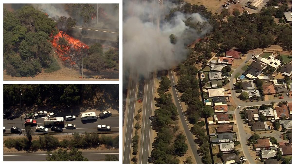 High Wycombe: Residents forced to defend as firefighters battle out of control bushfire in City of Kalamunda