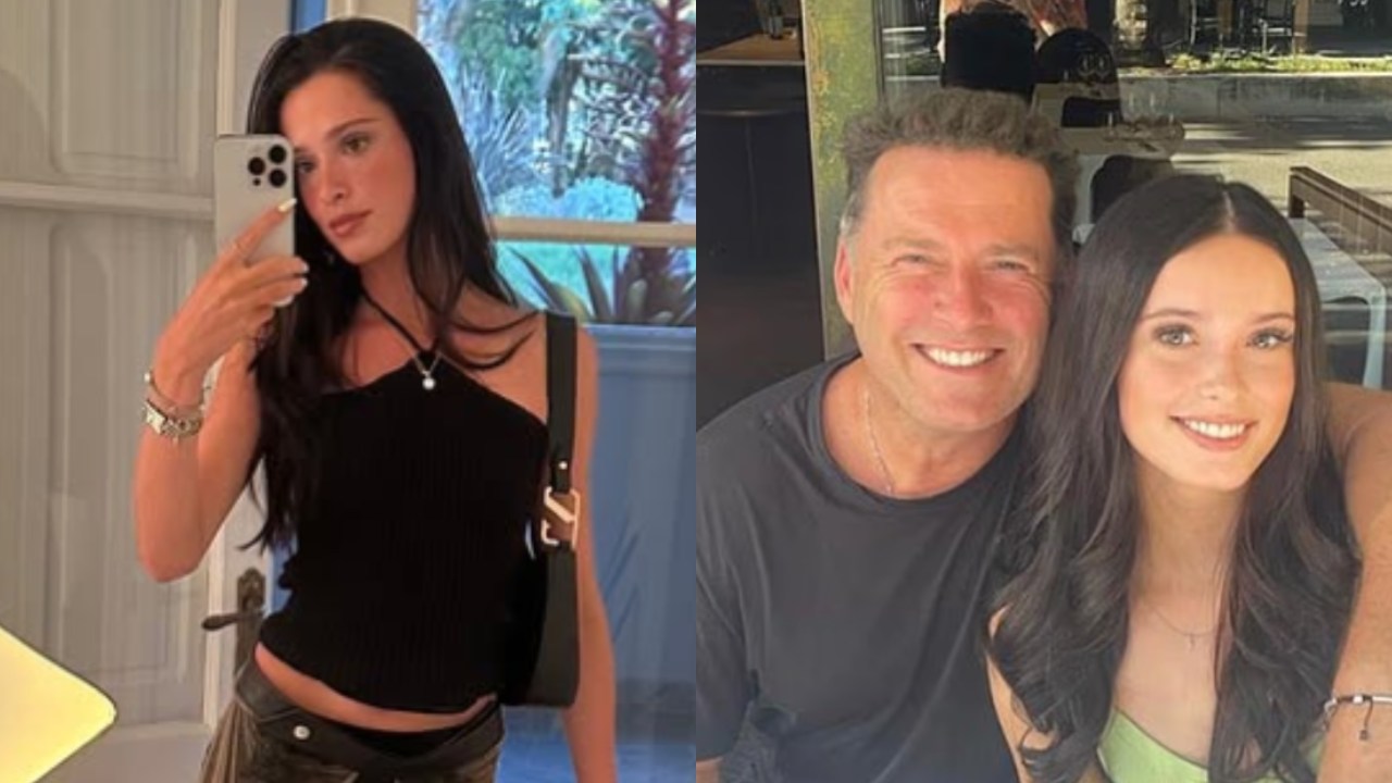 Karl Stefanovic’s model daughter Willow, 20, stuns in rare post as she shows off her pins in tiny hot pants