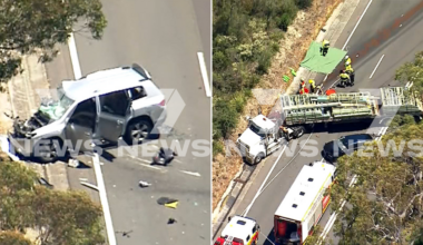 Cataract crash: 13 people injured as truck and six cars collide on Picton Rd