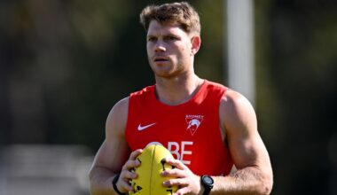 AFL Swans star Taylor Adams knocked unconscious outside Sydney venue after alleged argument