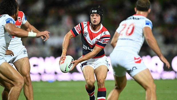Toby Rodwell in action for the Roosters.