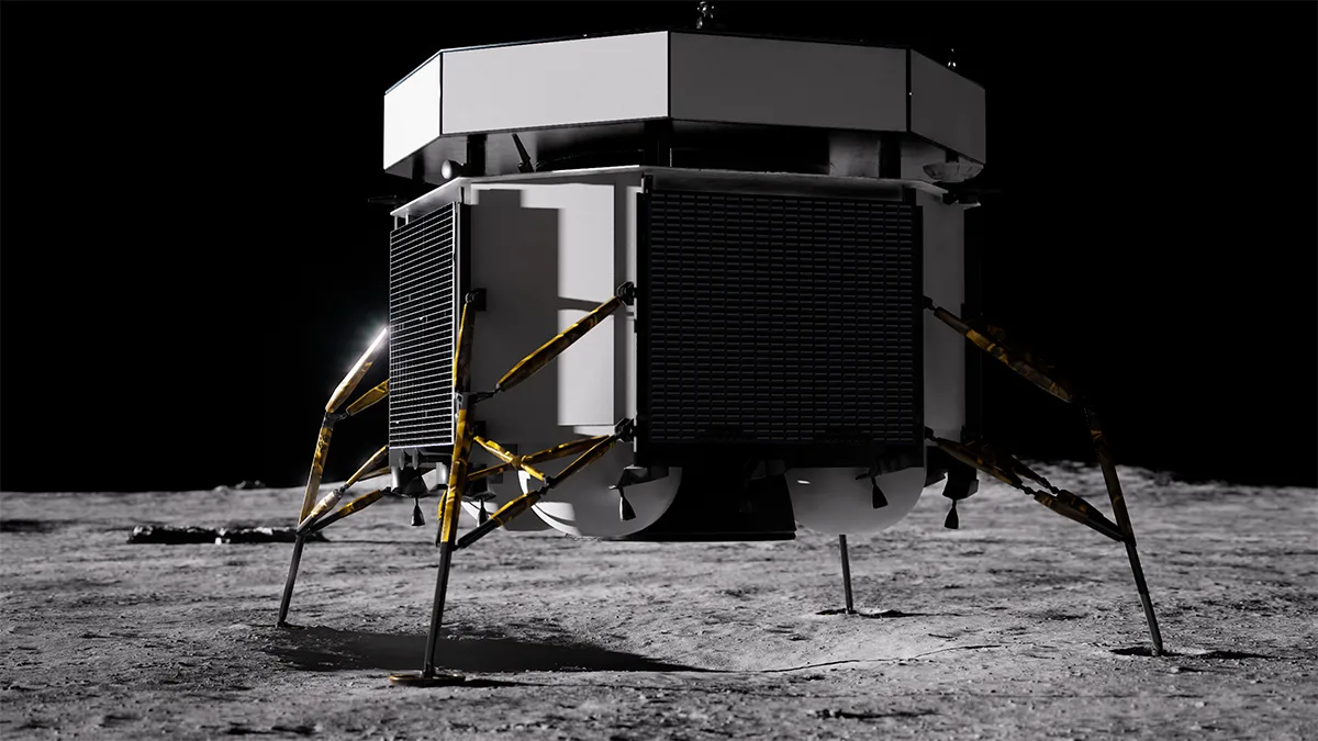 Artist's impression of an Argonaut lander on the Moon. Credit: ESA/EAC XR Lab-D. Reiter
