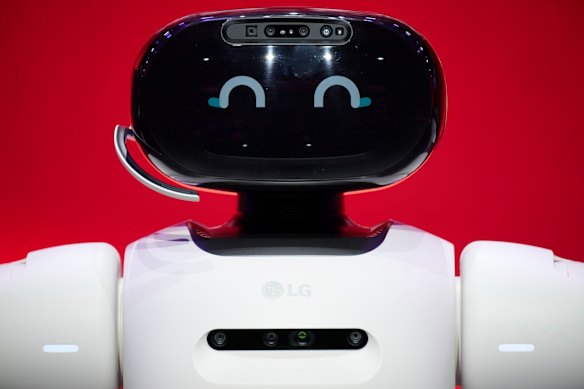 An LG Electronics CLOiD home robot.