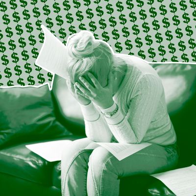 woman stressed out adhd finances