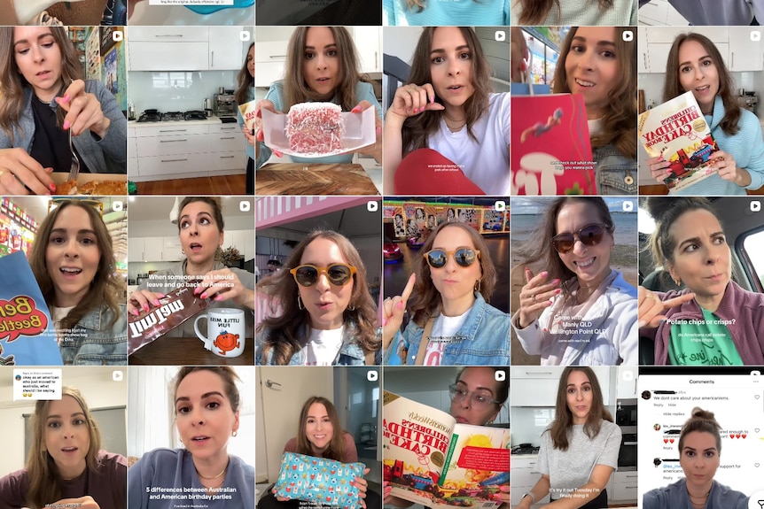 Screenshot of an instagram wall of posts from content creator Lex B