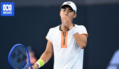 Rinky Hijikata suffers three-set loss against Giovanni Mpetshi Perricard at Brisbane International