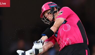 Sydney Sixers v Hobart Hurricanes, live coverage, start time, how to watch, team lists