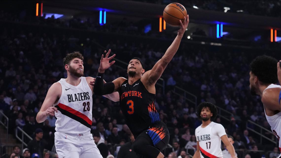 Brunson and Anunoby power Knicks to a 127-97 win over Trail Blazers