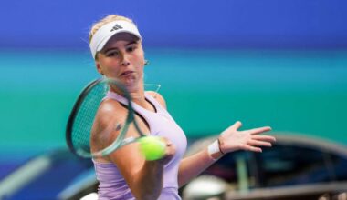 Clara Tauson under severe pressure straight from the start of the year in Brisbane