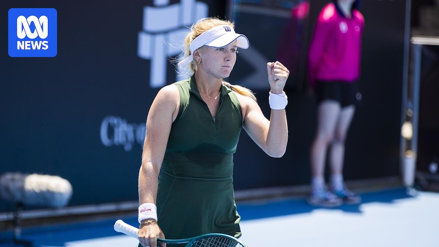 Taylah Preston makes Hobart International quarterfinals after upset win over Rebecca Sramkova