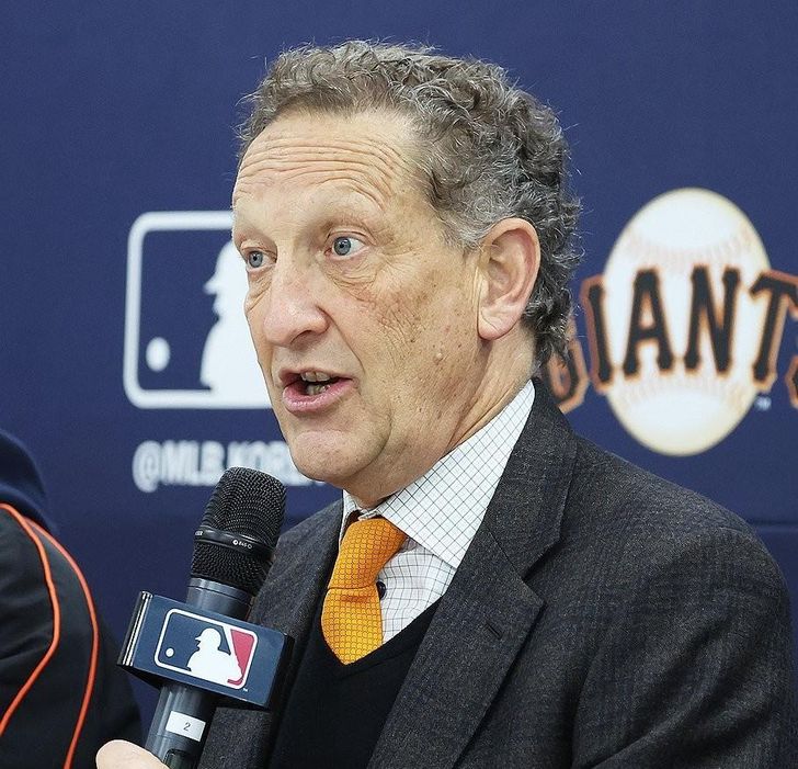 Larry Baer, CEO of the San Francisco Giants, speaks during a press conference at LG Champions Park in Icheon, Gyeonggi Province, Wednesday. Yonhap