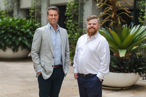 Craggle co-founders Luke Oxley and Benjamin Baume. Both worked at Westpac.