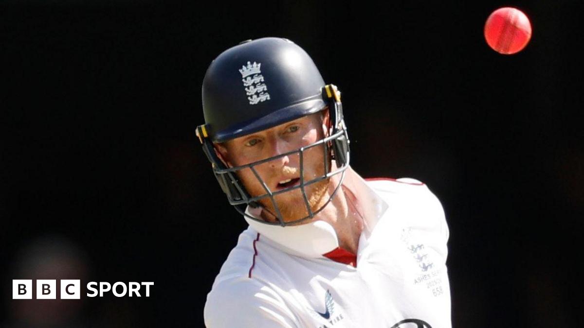 Ben Stokes ducks out of the way of a pink ball bouncer during the second Ashes Test in Brisbane