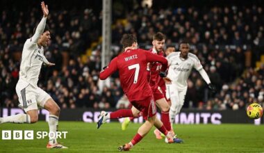 Florian Wirtz scores for Liverpool against Fulham