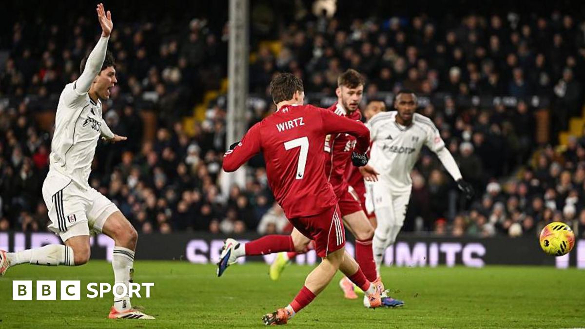 Florian Wirtz scores for Liverpool against Fulham