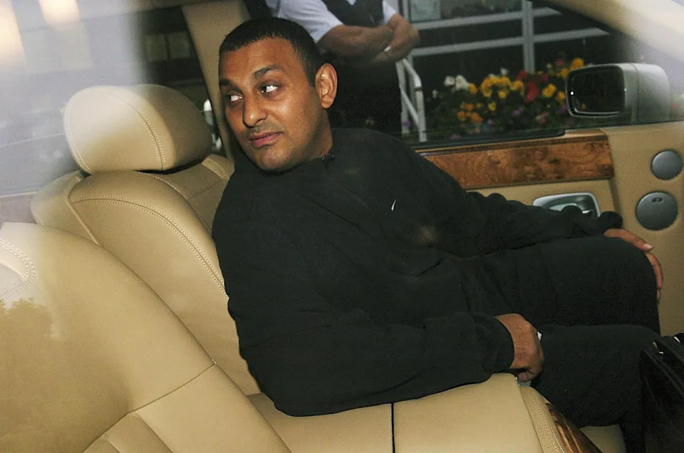 Former world boxing champion Prince Naseem Hamed leaves Moorlands Open Prison in a Rolls Royce