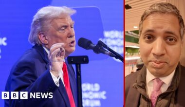 How was Trump's Davos speech received?